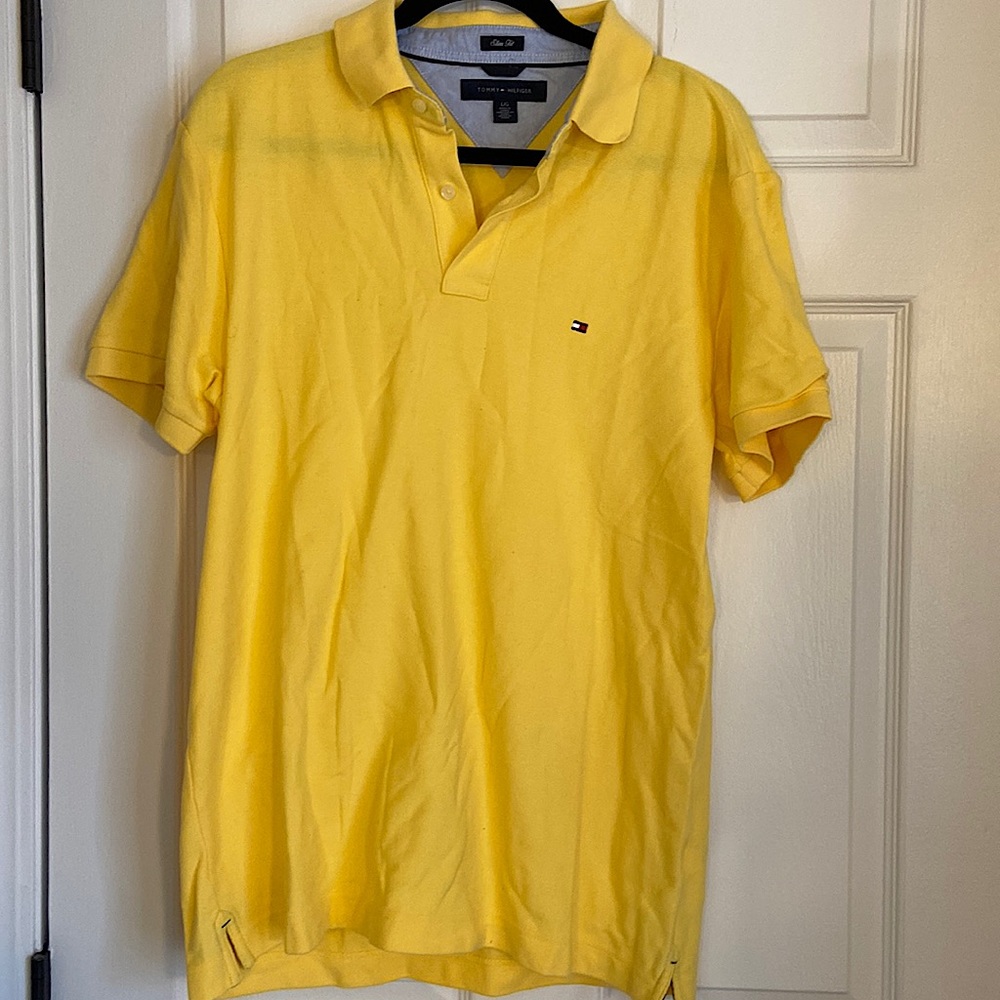 Tommy Hilfiger yellow polo